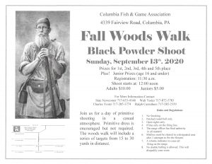 Fall Black Powder Woods Walk @ Columbia Fish & Game | Columbia | Pennsylvania | United States